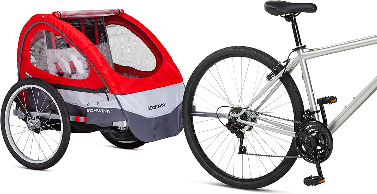 Trailblazer Plus, Trailblazer, Joyrider or Echo Kids Bike Trailer, Single or Double Seat, Universal Coupler, Folding Frame, Quick-Release Wheels, Canopy, Bike Trailer for Kids