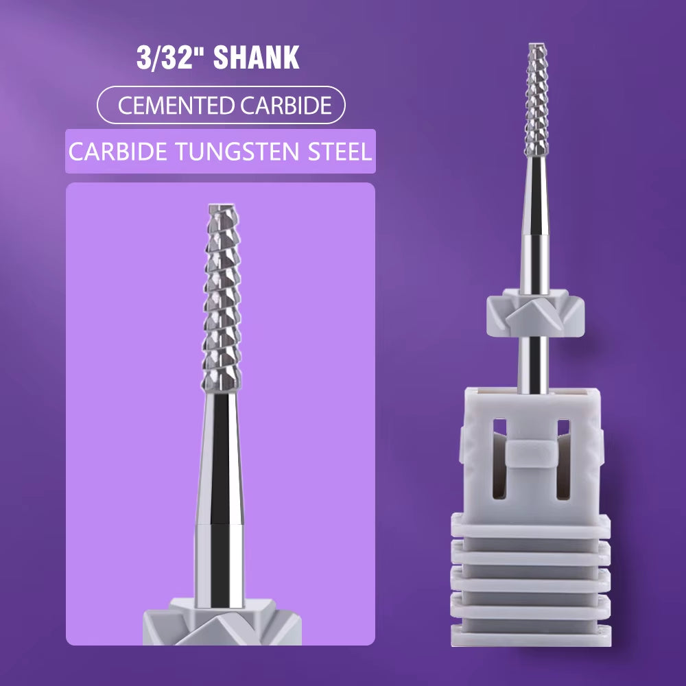 1Pc Nail Drill Bit Rotate Burr Milling Nail Cutter Bits Electric Drill Machine for Manicure Pedicure Tools